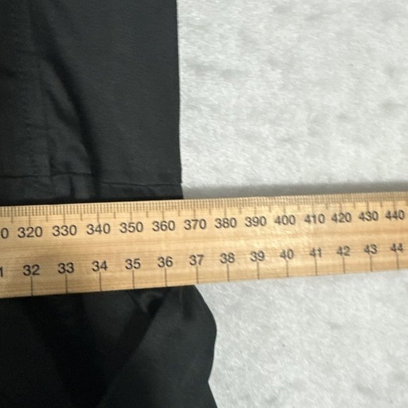 Hugo Boss Womens Shirt Dress size 10 Black Long Sleeve Belt Polished Cotton - Picture 14 of 15